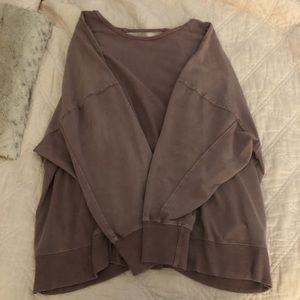 Light/Medium Violet Backless Sweater